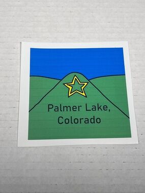 Palmer Lake Star Colorado Art Print Vinyl Cut Sticker